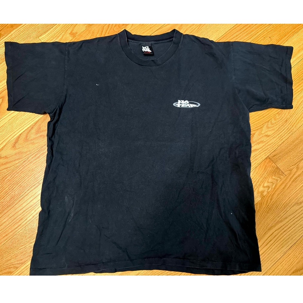 Vintage No Fear Losing Is Not An Option Graphic T-Shirt Mens XL Black 90s Tee